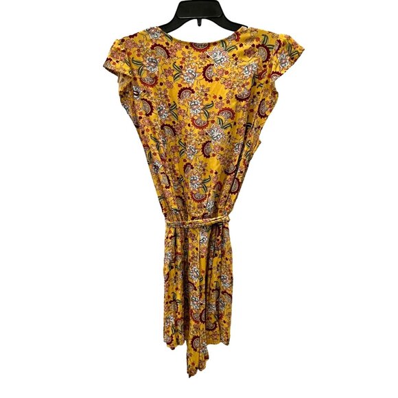 Sanctuary Artist Floral Button Down Flutter Romper-  Size L - Picture 7 of 10